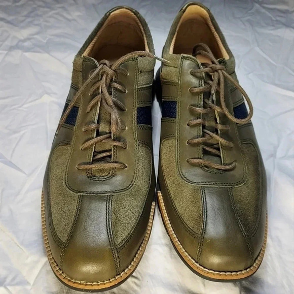 Cole Haan Other - Cole Haan Grand. Os Leather Lace-Up Green and Blue Shoes 9